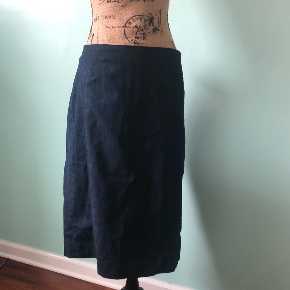 White House Black Market Denim Skirt